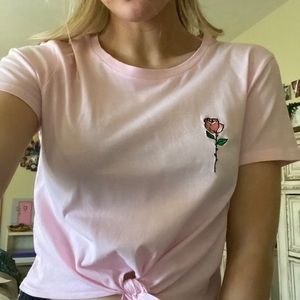 Light Pink Shirt w Rose